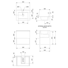Load image into Gallery viewer, Clearlite Pinnacle Valley 1 Drawer / Open Wall Vanity Baroque Woodgrain