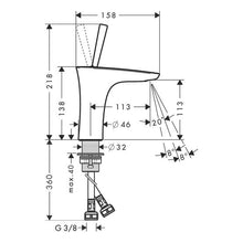 Load image into Gallery viewer, Hansgrohe PuraVida 110 Bathroom Sink Mixer Chrome