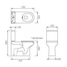 Load image into Gallery viewer, RAK Compact Accessible Wall Faced Toilet Suite
