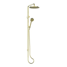 Load image into Gallery viewer, Greens Twin Rail Shower Brushed Brass