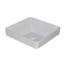 Load image into Gallery viewer, Sleek Ceramic Countertop Semi Recessed Basin - White