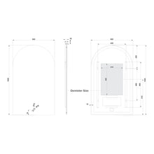 Load image into Gallery viewer, Newtech Ambience Arch 600x1000 Back Lit LED Mirror with Demister