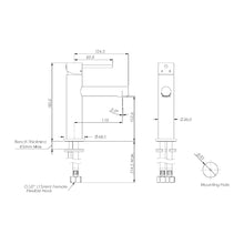 Load image into Gallery viewer, Maci Wall Basin Mixer Matte Black