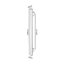 Load image into Gallery viewer, Studio 1 1000mm Vertical Heated Pole Towel Rail - Black