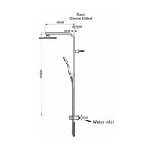 Load image into Gallery viewer, Elementi Senso 2 Fct Column Shower Black