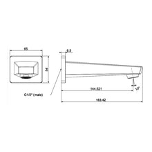 Load image into Gallery viewer, American Standard Simplicity Bath Spout Chrome