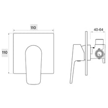 Load image into Gallery viewer, Voda Soul Shower Mixer Chrome