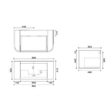 Load image into Gallery viewer, Tondo Largo 900 1 Drawer Walnut Oak