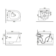 Load image into Gallery viewer, VCBC Sphere Rimless Wall Hung Toilet Suite with InWall Cistern & Round Chrome Flush Plate
