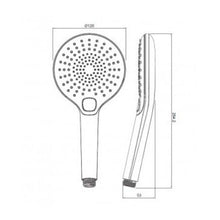 Load image into Gallery viewer, Elementi Splash Lux 3Fct Shower Hand Piece Brushed Nickel