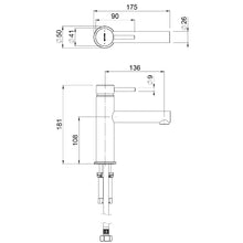 Load image into Gallery viewer, Tūroa Basin Mixer Graphite