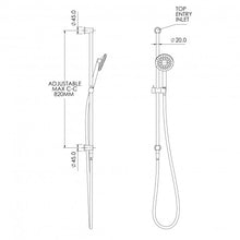 Load image into Gallery viewer, Tate Aerlux® Single Spray Slide Shower Chrome