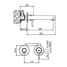 Load image into Gallery viewer, Methven Turoa Wall Mount Basin Mixer with Spout Brushed Stainless
