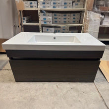 Load image into Gallery viewer, 900 Brookfield Single Tier Wall Hung Vanity Charred Oak