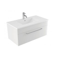 Load image into Gallery viewer, Elementi Verona 900 1 Drawer Wall Vanity White VC Top