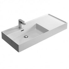 Load image into Gallery viewer, Kiub Left Hand Bowl Wall Basin Gloss White