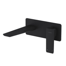 Load image into Gallery viewer, Progetto Como Wall Mount Basin/Bath Mixer Matte Black