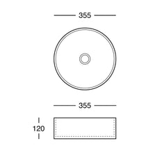 Load image into Gallery viewer, Kolor Radial 355 Countertop Basin - White