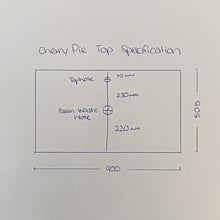 Load image into Gallery viewer, St Michel Misura 50 900 2 Drawer Wall Vanity White Satin with Cherry Pie Top