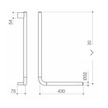 Load image into Gallery viewer, Caroma Opal Support Grab Rail Matte Black