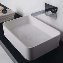 Load image into Gallery viewer, Super-Thin Rectangle Vessel Basin - Matt White