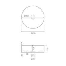 Load image into Gallery viewer, Super-Thin Ellipse Round Vessel Basin White