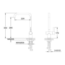 Load image into Gallery viewer, Waterware Urban Sink Mixer Chrome