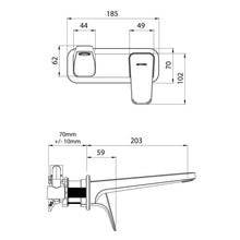 Load image into Gallery viewer, Waipori Wall Mounted Single Lever Mixer Black