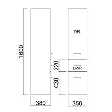 Load image into Gallery viewer, Classic 350mm Bathroom Storage Tower Premium Oak