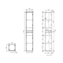 Load image into Gallery viewer, Lexa Tower Cabinet Charred Elm