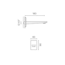 Load image into Gallery viewer, Como Bath Spout Matt Black