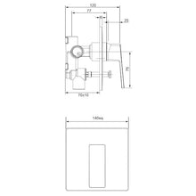 Load image into Gallery viewer, Blaze Shower Mixer with Diverter - Chrome

