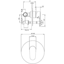 Load image into Gallery viewer, Glide Shower Mixer with Diverter - Chrome
