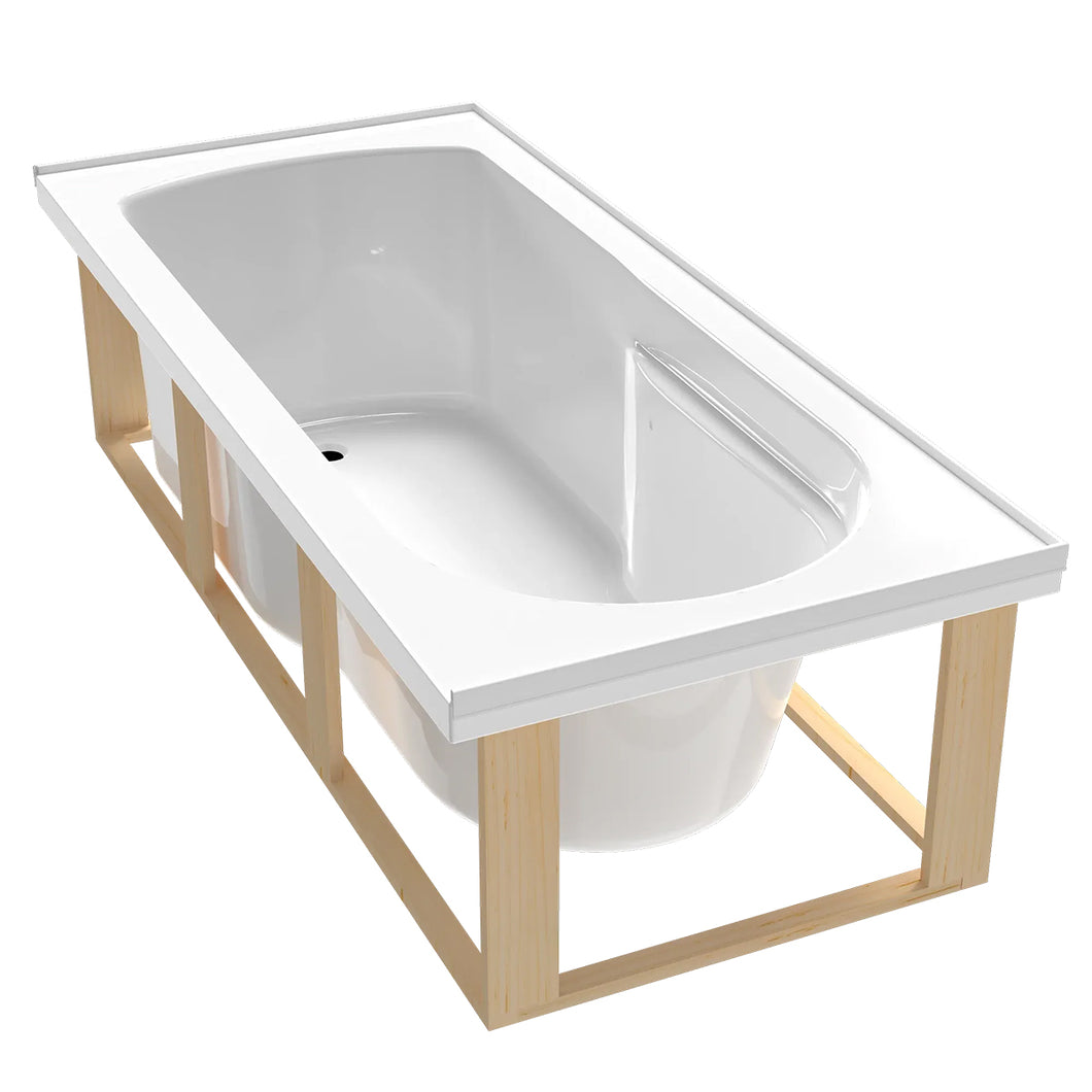 Kahlo Drop in Bath With Frame