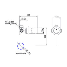 Load image into Gallery viewer, Gisele Shower Mixer Brushed Brass
