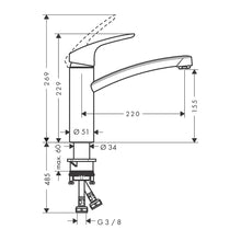 Load image into Gallery viewer, Hansgrohe Focus M41 160 Kitchen Mixer Chrome
