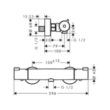 Load image into Gallery viewer, Hansgrohe Ecostat 1001CL thermostatic shower mixer Chrome
