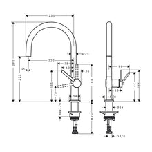 Load image into Gallery viewer, Hans Grohe Talis M54 220 Kitchen Mixer Stainless Steep Optic
