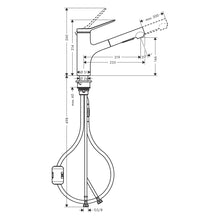 Load image into Gallery viewer, Hansgrohe Zesis M33 Single lever kitchen mixer 150 Chrome
