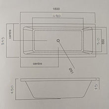 Load image into Gallery viewer, Unknown Brand 1800 Drop In Bath
