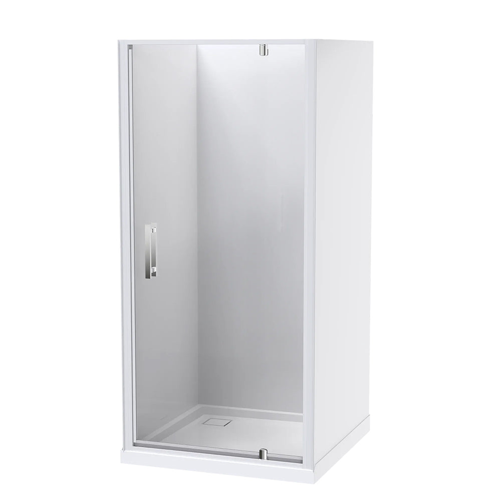 Soul 1000 3 Sided Flat Wall Corner Waste Satin Frame Shower Enclosure