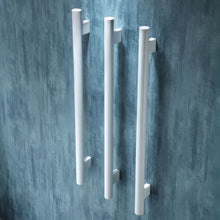 Load image into Gallery viewer, Heiko 1000mm 12 Volt Vertical Heated Pole Towel Warmer Matte White
