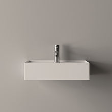 Load image into Gallery viewer, Hide 500xc350mm Wall Basin 1TH Gloss White
