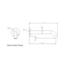 Load image into Gallery viewer, Elementi Uno Bath Spout Matt Black
