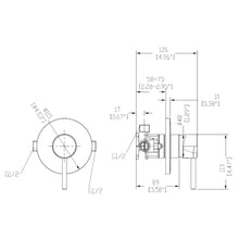 Load image into Gallery viewer, Elementi Uno Shower Mixer - Multi Pressure Black
