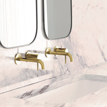Load image into Gallery viewer, Uno Wall Basin Mixer Brushed Brass
