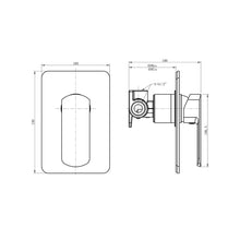 Load image into Gallery viewer, Elementi Ion Shower Mixer Matt Black
