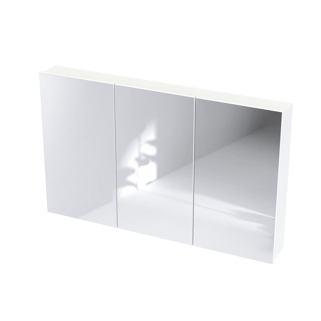 Clearlite Mahia 1200 3 Door Mirror Cabinet White Melamine