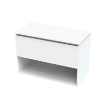 Load image into Gallery viewer, 900 Pinnacle Pro Single DrawerOpen Shelf Wall Hung Vanity - Ultra Gloss White
