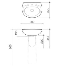 Load image into Gallery viewer, Concord Wall Basin White
